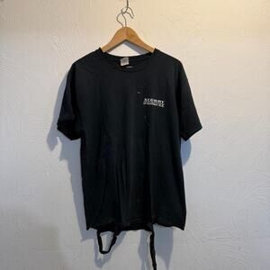 vintage 2000s boxy distressed faded black ironic tee